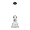 Hand-Formed Glass 1 Pendant Oil Rubbed Bronze Ceiling Elk Lighting 