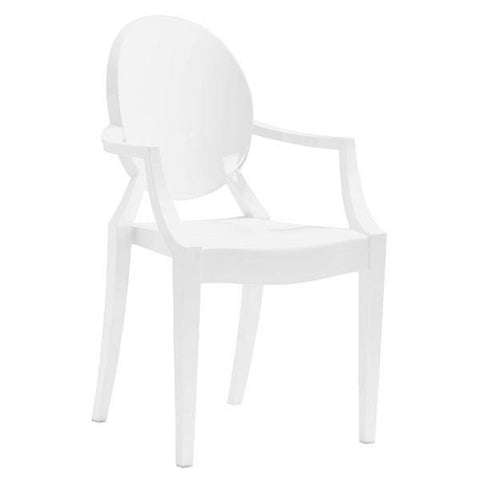Anime Dining Chair White (Set of 4) Outdoor Zuo 