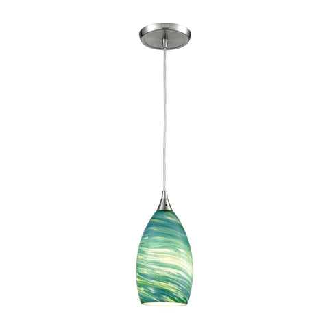 Collanino 1 Pendant Satin Nickel Ceiling Elk Lighting 