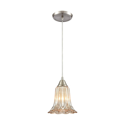 Walton 1 Pendant Satin Nickel Ceiling Elk Lighting 