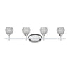 Kersey 4-Light Vanity Light in Polished Chrome with Clear Crystal Wall Elk Lighting 