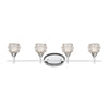 Kersey 4-Light Vanity Light in Polished Chrome with Clear Crystal Wall Elk Lighting 