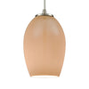 Villiska 5"w Satin Nickel Mini Pendant with Peach Glass Ceiling Elk Lighting 