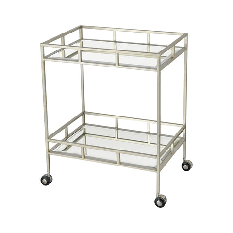 The Nines Silver Bar Cart Furniture Dimond Home 