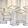 Cubic Glass 3 Semi Flush Oil Rubbed Bronze Ceiling Elk Lighting 