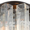 Cubic Glass 3 Semi Flush Oil Rubbed Bronze Ceiling Elk Lighting 