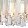 Cubic Glass 3 Pendant Oil Rubbed Bronze Ceiling Elk Lighting 