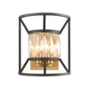 Starlight 2-Light Sconce in Charcoal with Clear Crystal Wall Elk Lighting 