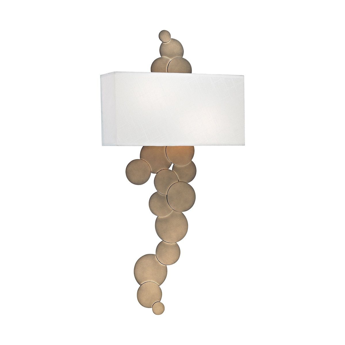 Holepunch 2 Light Wall Sconce In Gold Leaf Wall Dimond Lighting 