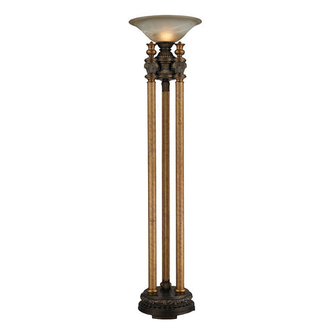 Athena 1 Light Torchiere Floor Lamp In Athena Bronze Lamps Dimond Lighting 
