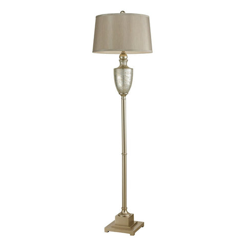 Elmira Antique Mercury Glass Floor Lamp With Silver Accents Lamps Dimond Lighting 