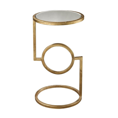 Mirrored Top Hurricane Side Table Furniture Dimond Home 