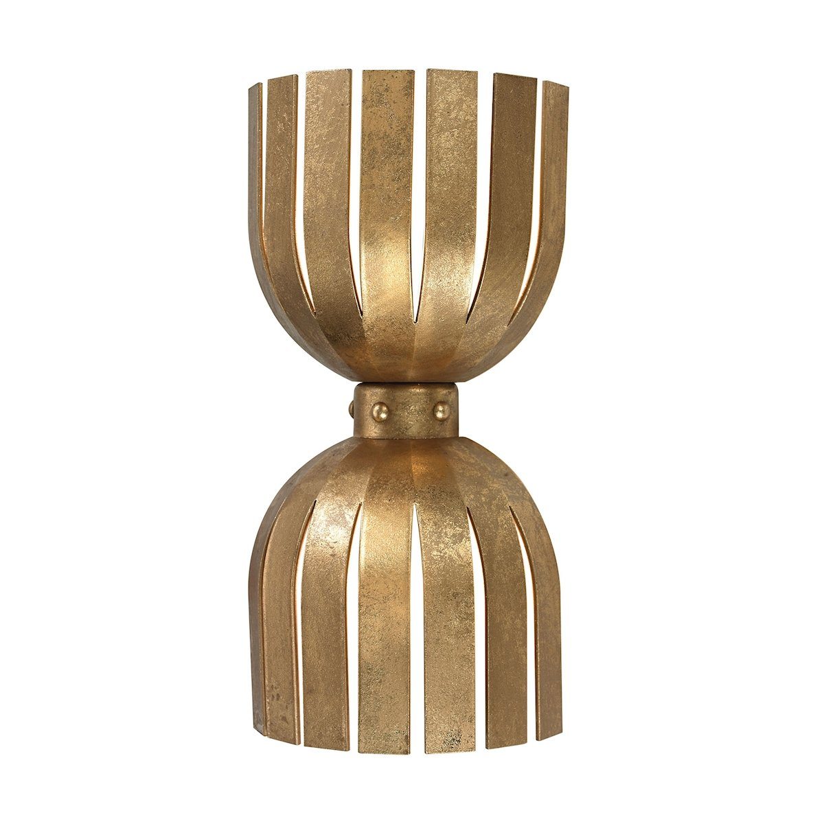 Olympia Double Wall Sconce In Gold Leaf Wall Dimond Home 