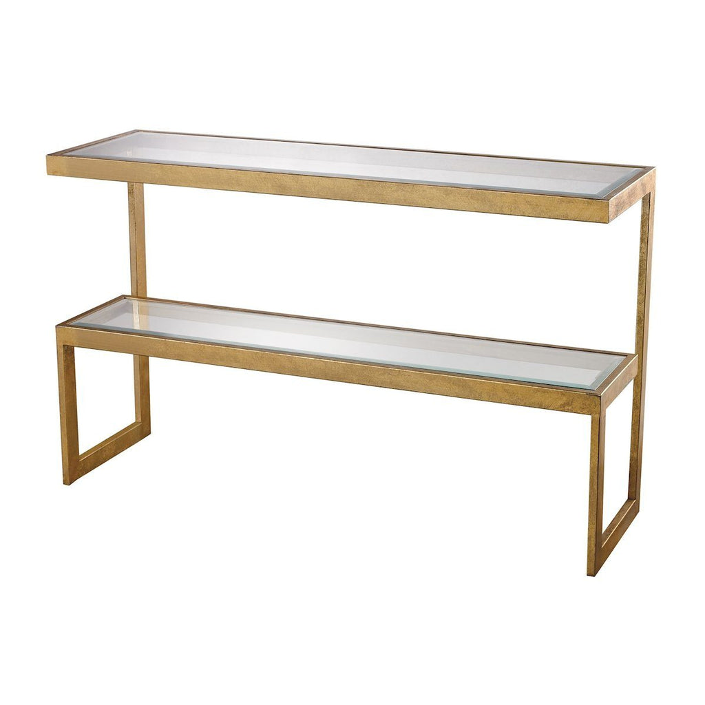 Key Console / Sofa Table In Gold Leaf Furniture Dimond Home 