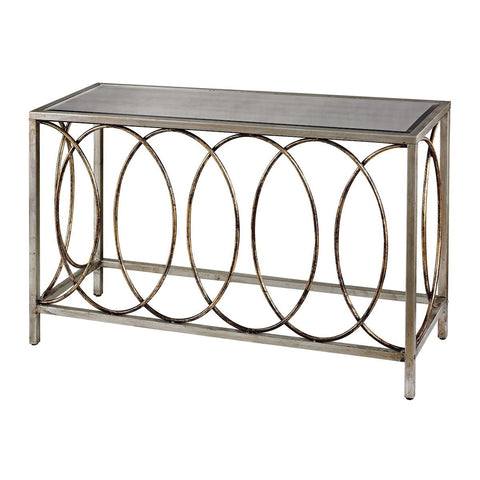 Retford Console Table With Mirrored Top FURNITURE Sterling 