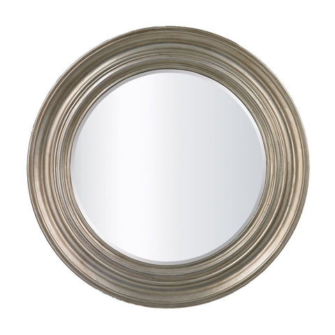 Fullerton Round Mirror In Antique Silver Leaf Mirrors Sterling 