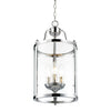 Payton 3 Light Pendant in Chrome with Clear Glass Ceiling Golden Lighting 