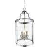 Payton 3 Light Pendant in Chrome with Clear Glass Ceiling Golden Lighting 