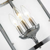 Payton 3 Light Pendant in Chrome with Clear Glass Ceiling Golden Lighting 