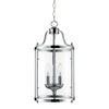 Payton 3 Light Pendant in Chrome with Clear Glass Ceiling Golden Lighting 