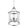 Payton 4 Light Pendant in Chrome with Clear Glass Ceiling Golden Lighting 