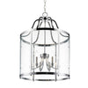 Payton 6 Light Pendant in Chrome with Clear Glass Ceiling Golden Lighting 