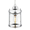 Payton Mini Pendant in Chrome with Clear Glass Ceiling Golden Lighting 