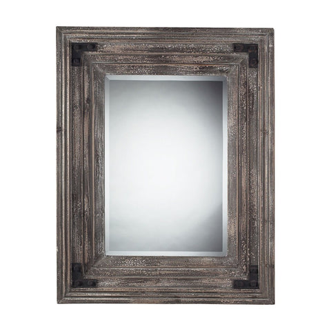 Staffordshire Mirror In Distressed Wood Mirrors Sterling 