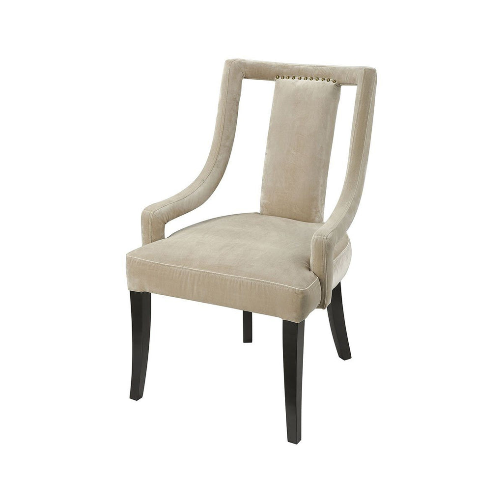 Hutton Mink Velvet Chair Furniture Dimond Home 