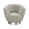 Patrol Chair in Grey Linen and Stainless Steel Furniture ELK Home 