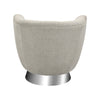 Patrol Chair in Grey Linen and Stainless Steel Furniture ELK Home 