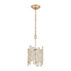 Equilibrium 1-Light Mini Pendant in Matte Gold with Clear Crystal Ceiling Elk Lighting 