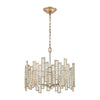 Equilibrium 5-Light Pendant in Matte Gold with Clear Crystal Ceiling Elk Lighting 