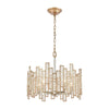 Equilibrium 5-Light Pendant in Matte Gold with Clear Crystal Ceiling Elk Lighting 