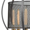 Ellicott 6 Pendant Weathered Zinc/Satin Brass Ceiling Elk Lighting 