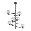 Globes of Light 36"h Brushed Black Nickel Entry Chandelier Ceiling Elk Lighting Default Value 