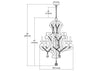 San Sebastian 6-Light Chandelier in Spanish Antiquewood and Dark Bronze