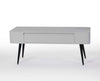 Black & White Console/Desk w/Drawer with Short Legs