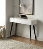 Black & White Console/Desk w/Drawer with Tall Legs