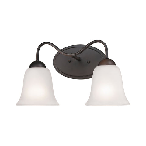 Conway 2-Light Vanity Light in Oil Rubbed Bronze Wall Thomas Lighting 