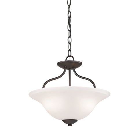 Conway 2-Light Semi Flush Mount in Oil Rubbed Bronze Ceiling Thomas Lighting 