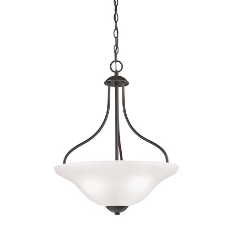 Conway 3-Light Pendant in Oil Rubbed Bronze Ceiling Thomas Lighting 