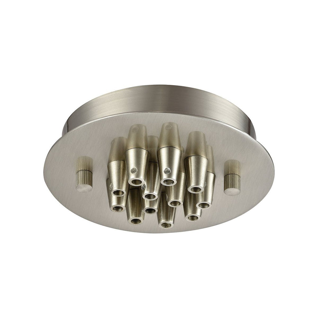 Illuminaire Accessories 12 Light Small Round Canopy In Satin Nickel Parts/Hardware Elk Lighting 