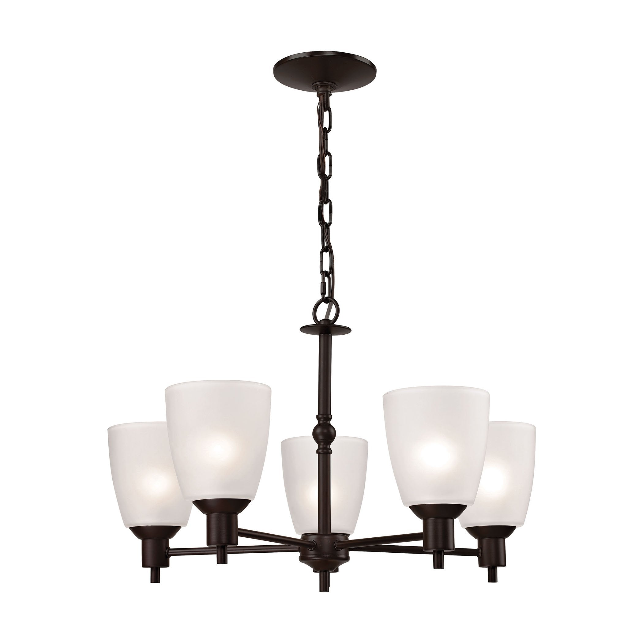 Jackson 5-Light Chandelier in in Oil Rubbed Bronze Ceiling Thomas Lighting 