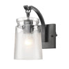 Travers BLK 1 Light Wall Sconce in Black Wall Golden Lighting 