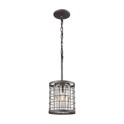 Nadina Pendant In Silverdust Iron With Clear Crystal Ceiling Elk Lighting 