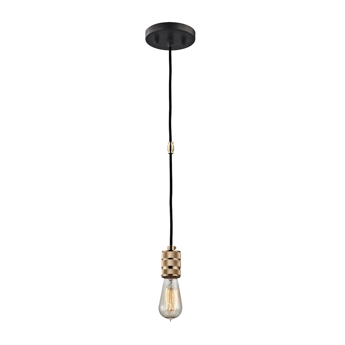 Camley Pendant In Polished Gold And Oil Rubbed Bronze Ceiling Elk Lighting 