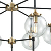 Boudreaux 9 Chandelier Matte Black/Antique Gold Ceiling Elk Lighting 