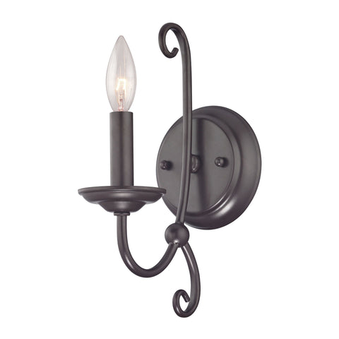 Williamsport 1-Light Wall Sconce in Oil Rubbed Bronze Wall Thomas Lighting 