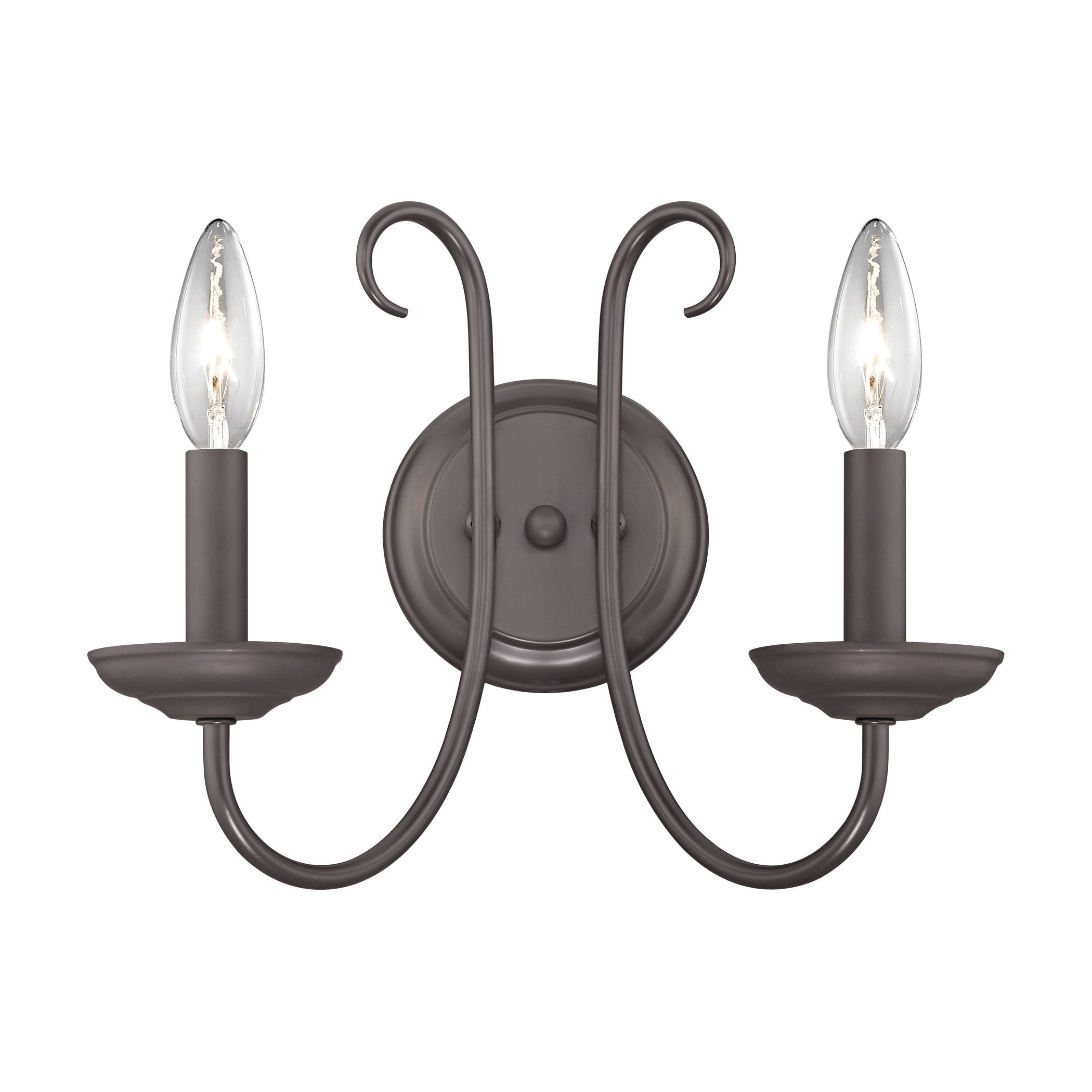 Williamsport 2-Light Wall Sconce in Oil Rubbed Bronze Wall Thomas Lighting 